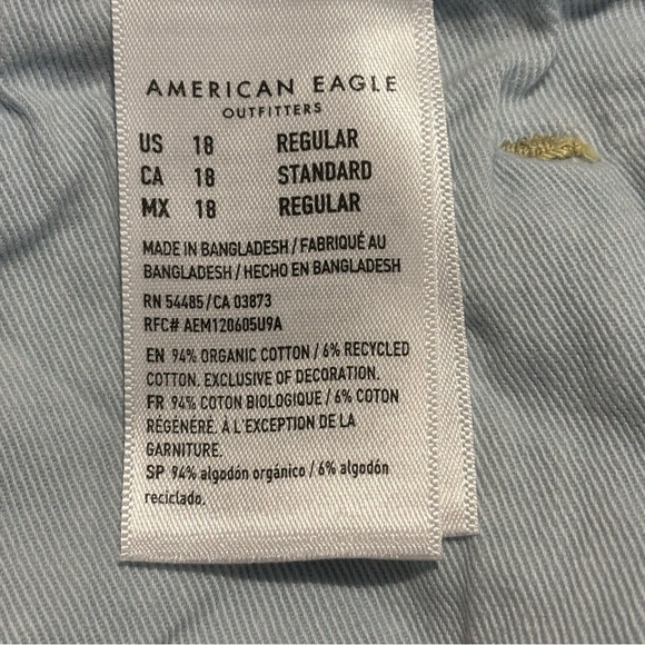 AMERICAN EAGLE The Jeans Redesign Sz 18 Mom High Rise Medium Ankle Jeans NEW - Picture 13 of 14